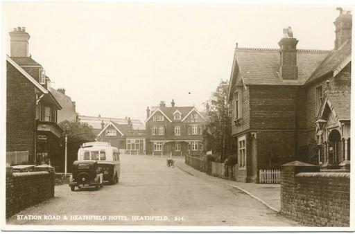 A photograph of Heathfield High Street, Heathfield, East Sussex 1930