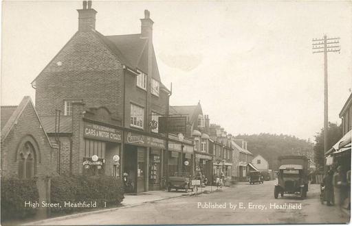 A photograph of Heathfield High Street, Heathfield, East Sussex 1969