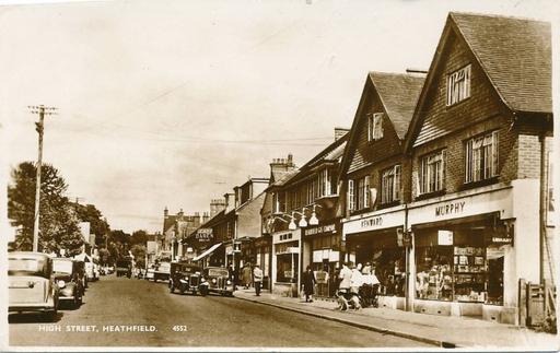 A photograph of Heathfield High Street, Heathfield, East Sussex 1968