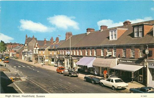 A photograph of Heathfield High Street 1969