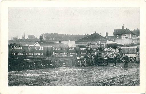 A photograph of Heathfield Railway Station, Heathfield, East Sussex 1900-1920