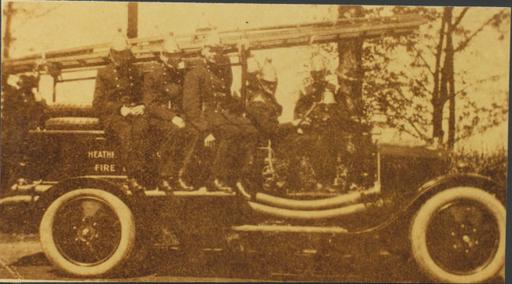 A photograph of Heathfield and Waldron Fire Brigade, Heathfield, East Sussex 1924